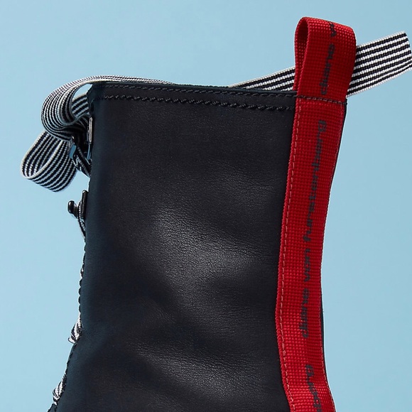 diane von furstenberg in charge combat boots